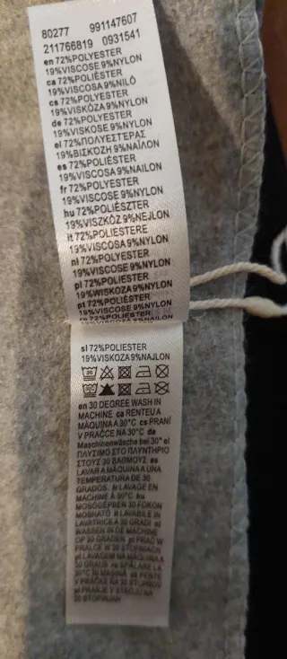 Sciarpa Primark Grigia Grande Unisex