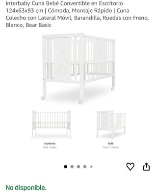 I OFERTÓN NUEVA I Cuna Bebé Convertible Interbaby