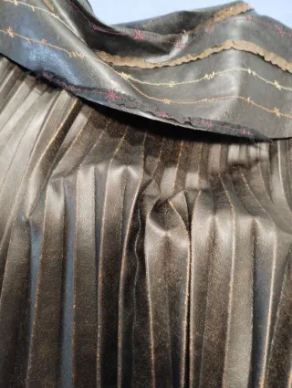 Gonna marrone plissettata taglia 40