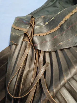 Gonna marrone plissettata taglia 40