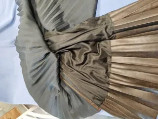 Gonna marrone plissettata taglia 40