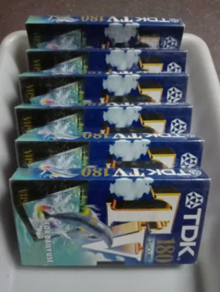 Cintas VHS TDK TV180 (Pack 6)