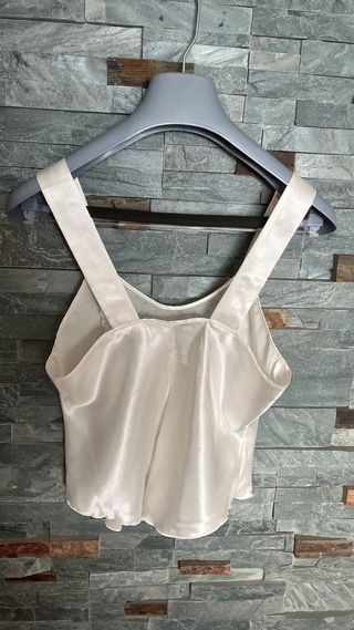 Pijama Lencero Floral Beige y Rosa