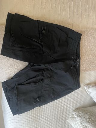 Pantalón Cargo Corto Hombre Negro