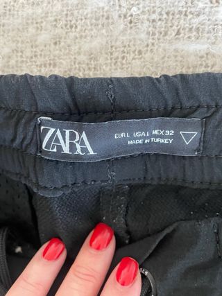 Pantalón Cargo Corto Hombre Negro