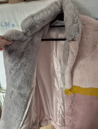 Abrigo pelo multicolor talla única