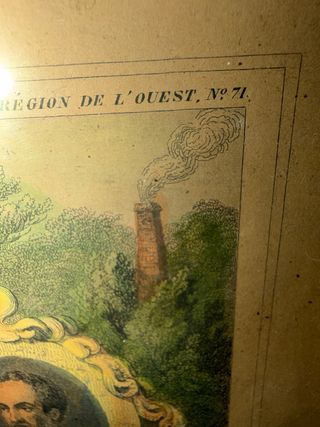 Mapa Antiguo Dépt. de la Sarthe