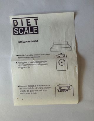 Bilancia da cucina Diet Scale vintage