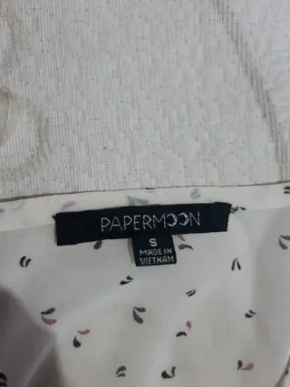 Blusa Papermoon blanca estampada