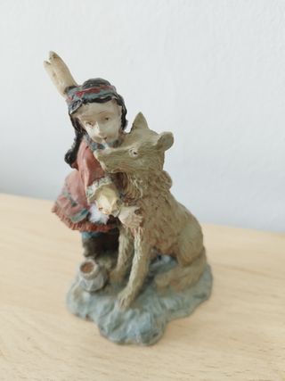 Lote 5 Figuras Nativos Americanos