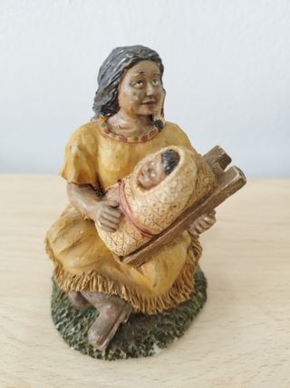 Lote 5 Figuras Nativos Americanos