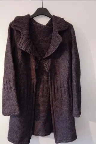 Maxi cardigan lana