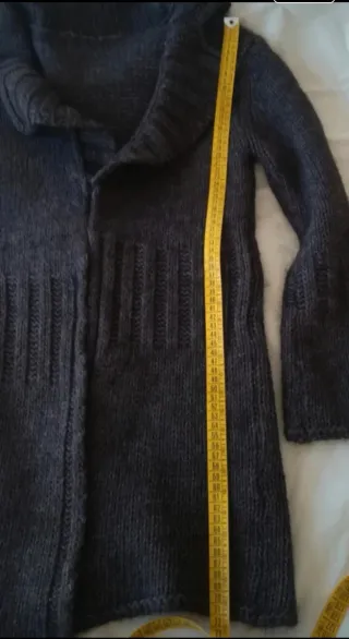 Maxi cardigan lana