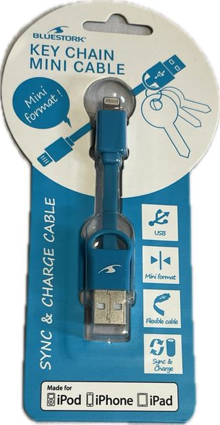 Mini cable USB para iPhone, iPad y iPod. 3 colores