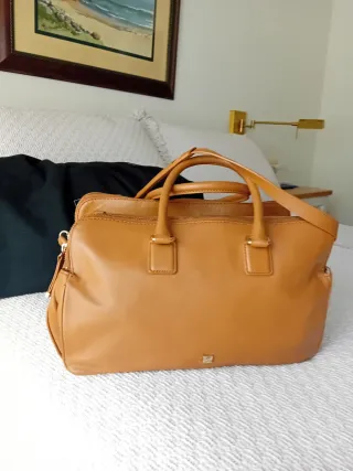 Bolso purificacion Garcia Marrón Grande