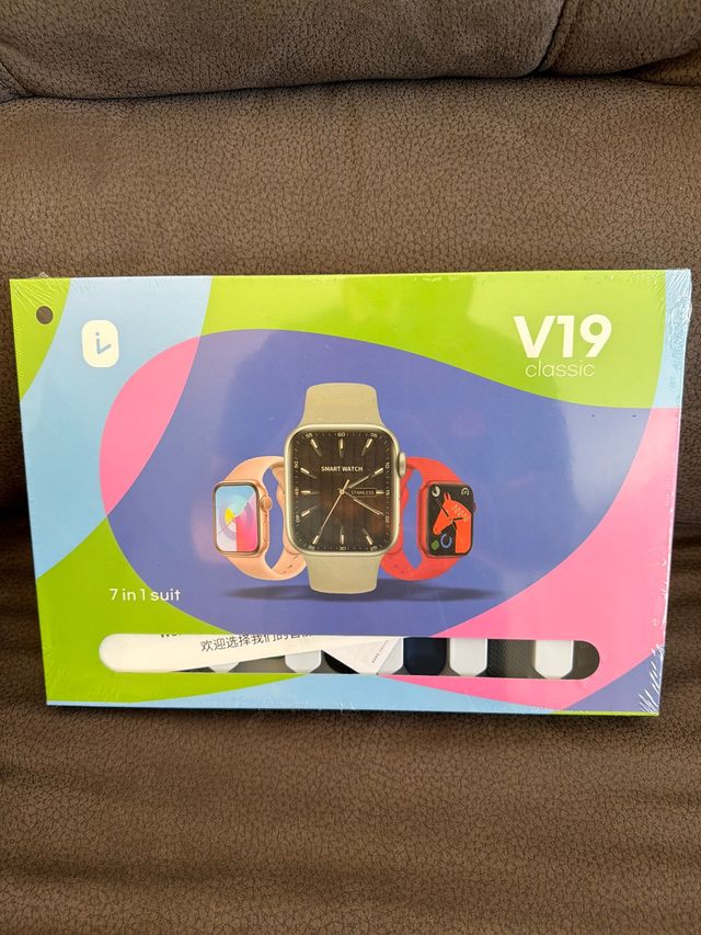 Smartwatch V19 Classic con 7 correas