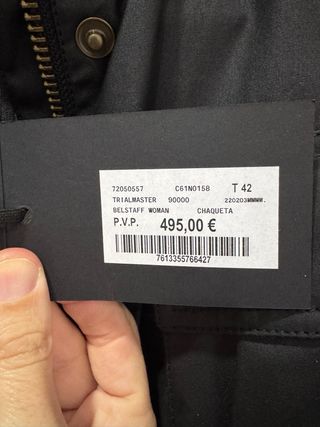 Chaqueta Belstaff Trialmaster Mujer Negra NUEVA