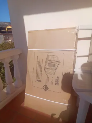 Caseta de madera para perro