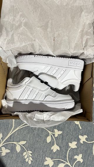Zapatillas Adidas Blancas Velcro Niños