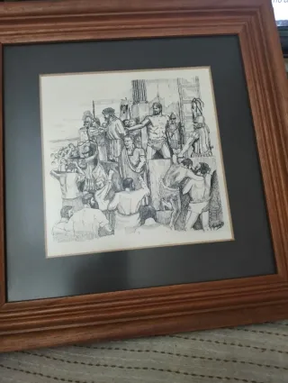 Cuadro plumilla Antigua Roma