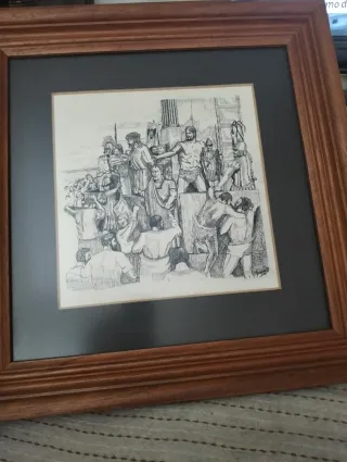 Cuadro plumilla Antigua Roma