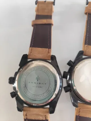 Reloj AKNIGHT Hombre Negro Marrón