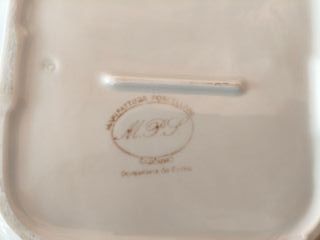 Set ciotola e vassoio in porcellana