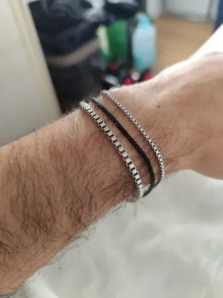 Pulsera elegante de eslabones para hombre