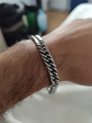 Pulsera elegante de eslabones para hombre