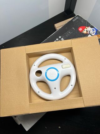 Nintendo Wii Mario Kart Pack con Scatola + un gioc