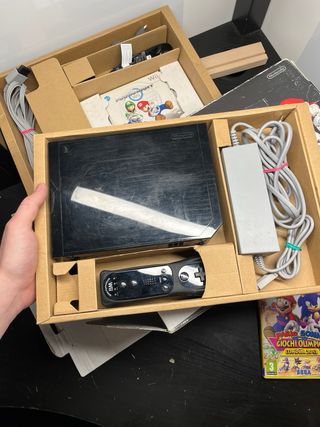 Nintendo Wii Mario Kart Pack con Scatola + un gioc