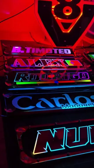 Placas luminosas personalizadas