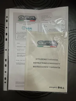 Escape GPR Homologado Zontes 125