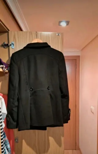 Chaquetón negro mujer