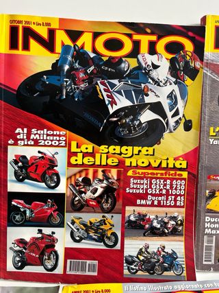 Lotto riviste Inmoto anno 1999 al 2002