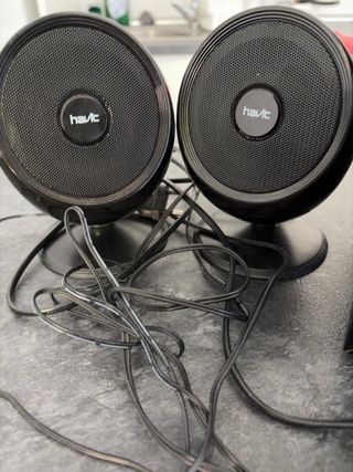Altavoces Havit negros con bluetooth