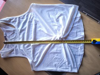 Camiseta BOSKE blanca con frunce