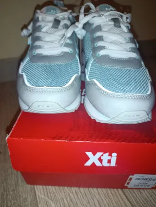 Zapatillas Xti Mujer Talla 40 Azul/Gris