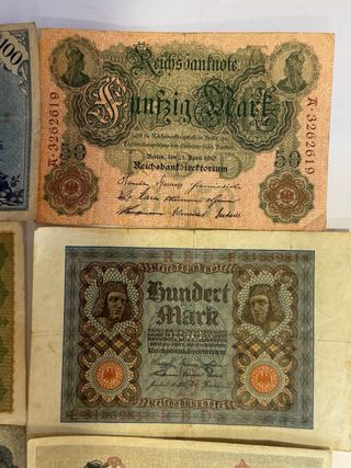 Coleccion de 8 billetes centenarios de Alemania.