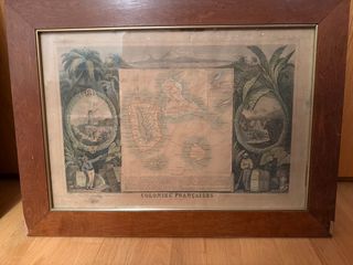 Mapa Antiguo Colonias Francesas