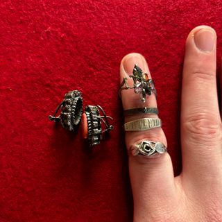 Lote: Joyeria Plata 925 19gr Anillos y Pendientes