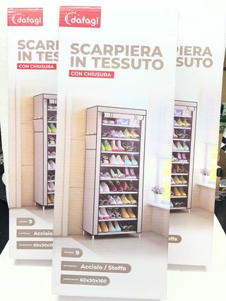 Scarpiera Dafagi 9 ripiani con chiusura