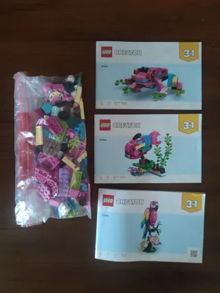 Lego creator 31144 pappagallo esotico rosa