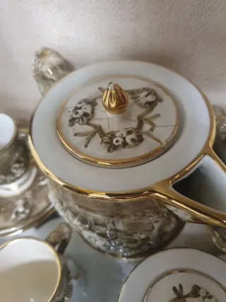 Servizio Caffè Capodimonte Porcellana Vintage