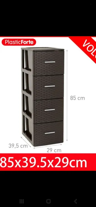 Cajonera PlasticForte 4 cajones