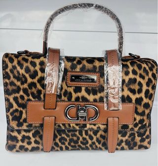 Borsa CHARRO vintage leopardata