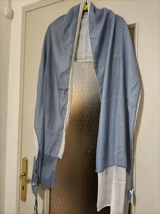 Sciarpa Carpisa blu e bianca