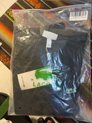Sudadera Lacoste Negra Talla S (equivale a XS)