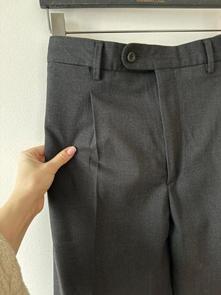 Pantalón de traje gris oscuro T62 Stretch