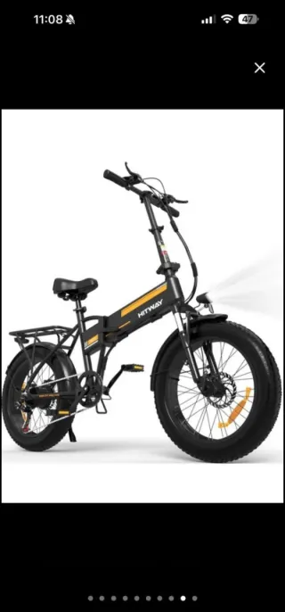 Bicicleta Eléctrica HITWAY Negra